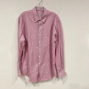 Peter Millar Nanoluxe Check Button Down Size Large EUC